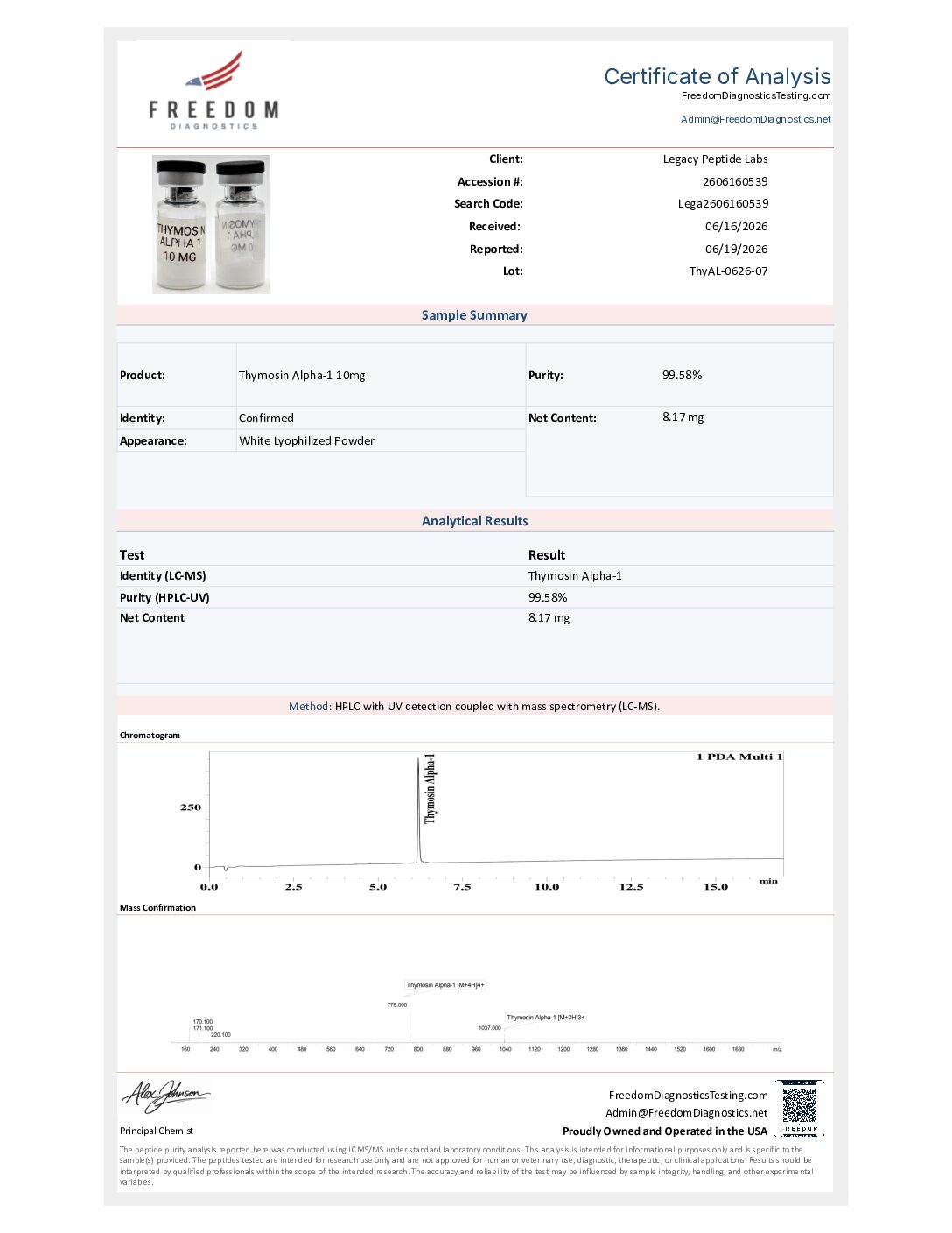 THYMOSIN ALPHA-1 (10 MG) - Image 2