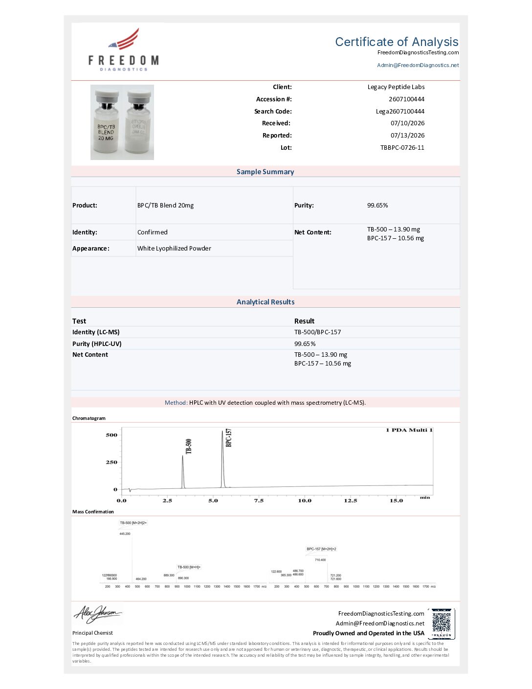 TB500 / BPC157 (WOLVERINE) 20mg - Image 2